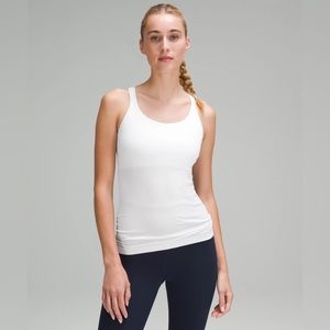 *PRICE DROP* LULULEMON ebb to street tank size 6 white